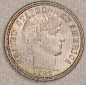 Barber Dime